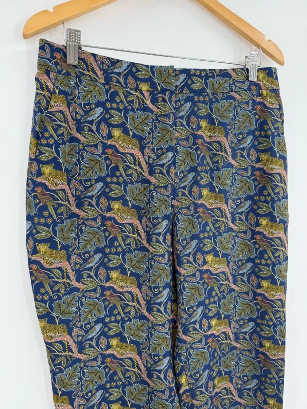 ✦NWT J.Crew 100% Silk Full-Length Easy Pant | Botanical Cheetah Print | 12